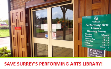 Save Surrey Performing Arts Library, Denbies Wine Estate, Pixham, Dorking,