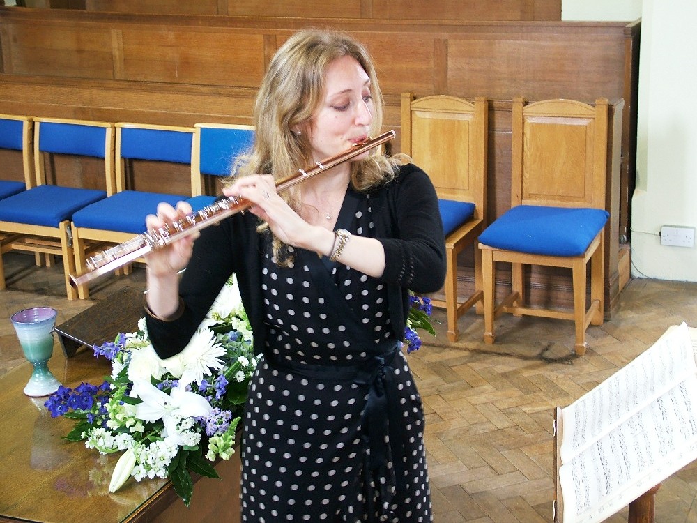 Emily Andrews, flute, flautist, Christ Church United Reformed URC Leatherhead