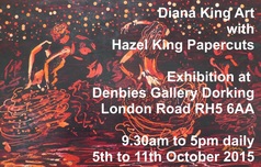 Diana King, artist, painter, Hazel King, The Papercut Lady
