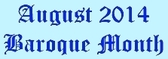 August 2014, Baroque Concerts, Leatherhead Methodist Church
