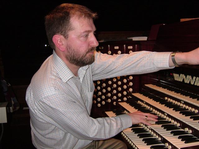 John Sharples organist of St Nicholas Parish Church Charlwood Surrey
