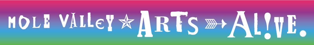 logo for Mole Valley Arts Alive Festival 2023,