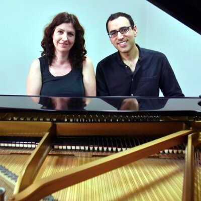 Khamis & Jones, piano 4 hands, piano duo, piano duet, Gamal Khanis, Belinda Jones,