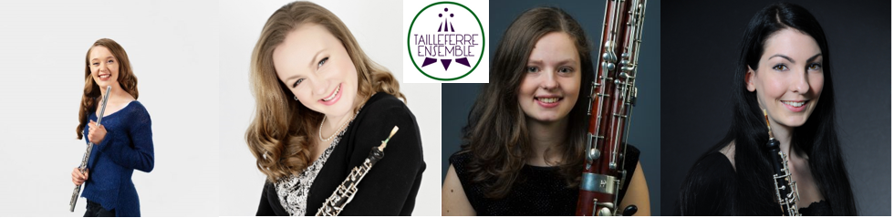Tailleferre Ensemble, Emma Halnan, flute, Nicola Hands, Penelope Smith, oboe / cor anglais. Amy Thompson, bassoon.
