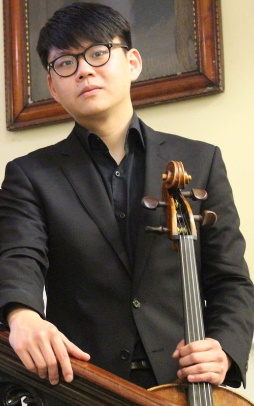 Yanyan Lin, cello, violoncello, of Trio Pantoum,